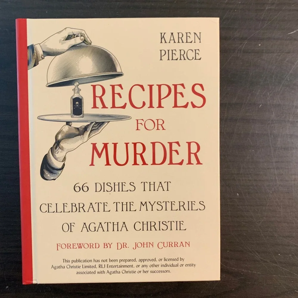 Recipes for Murder Agatha Christie Cookbook Karen Pierce Hardcover‎ 2023